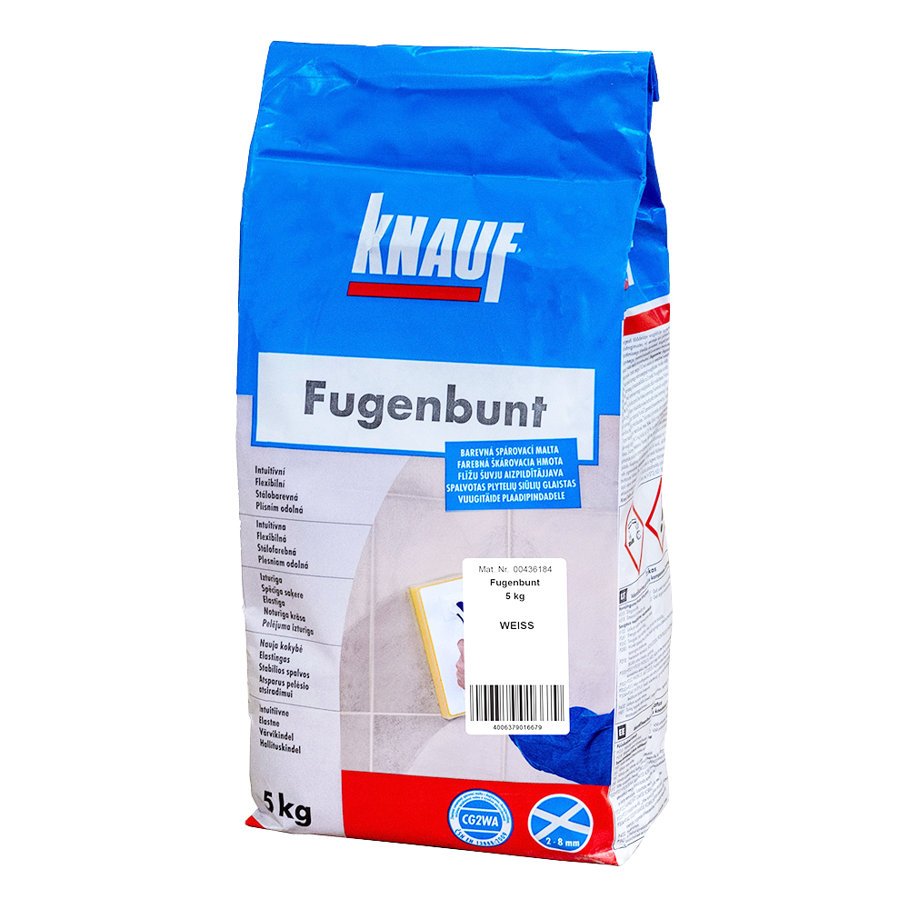 Hmota spárovací Fugenbunt weiss 5 kg