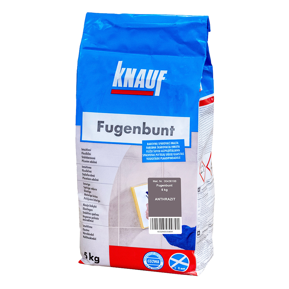 Hmota spárovací Fugenbunt anthrazit 5 kg