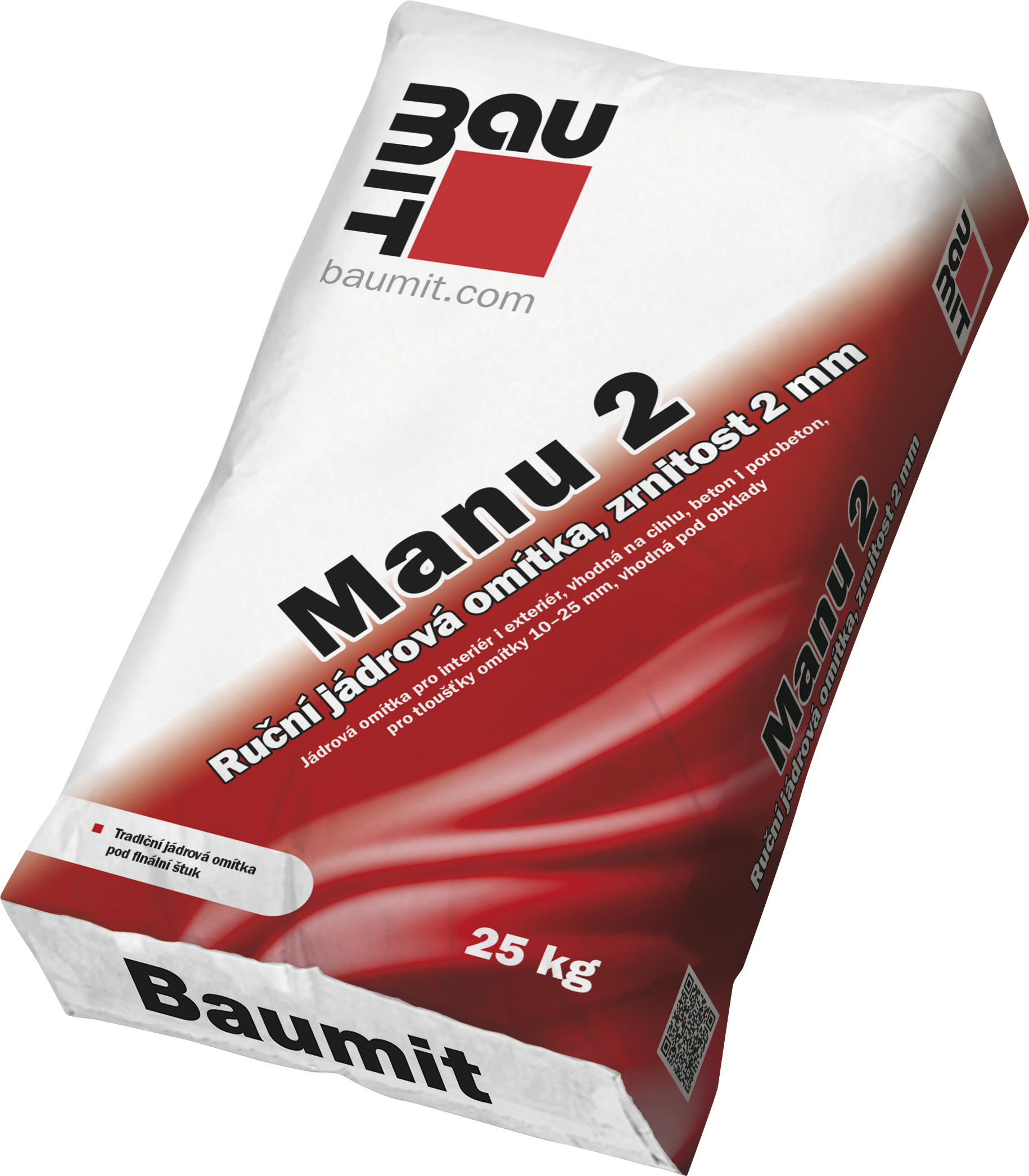 PO:BAU Jádrov.omítka 2mm  25kg Manu2