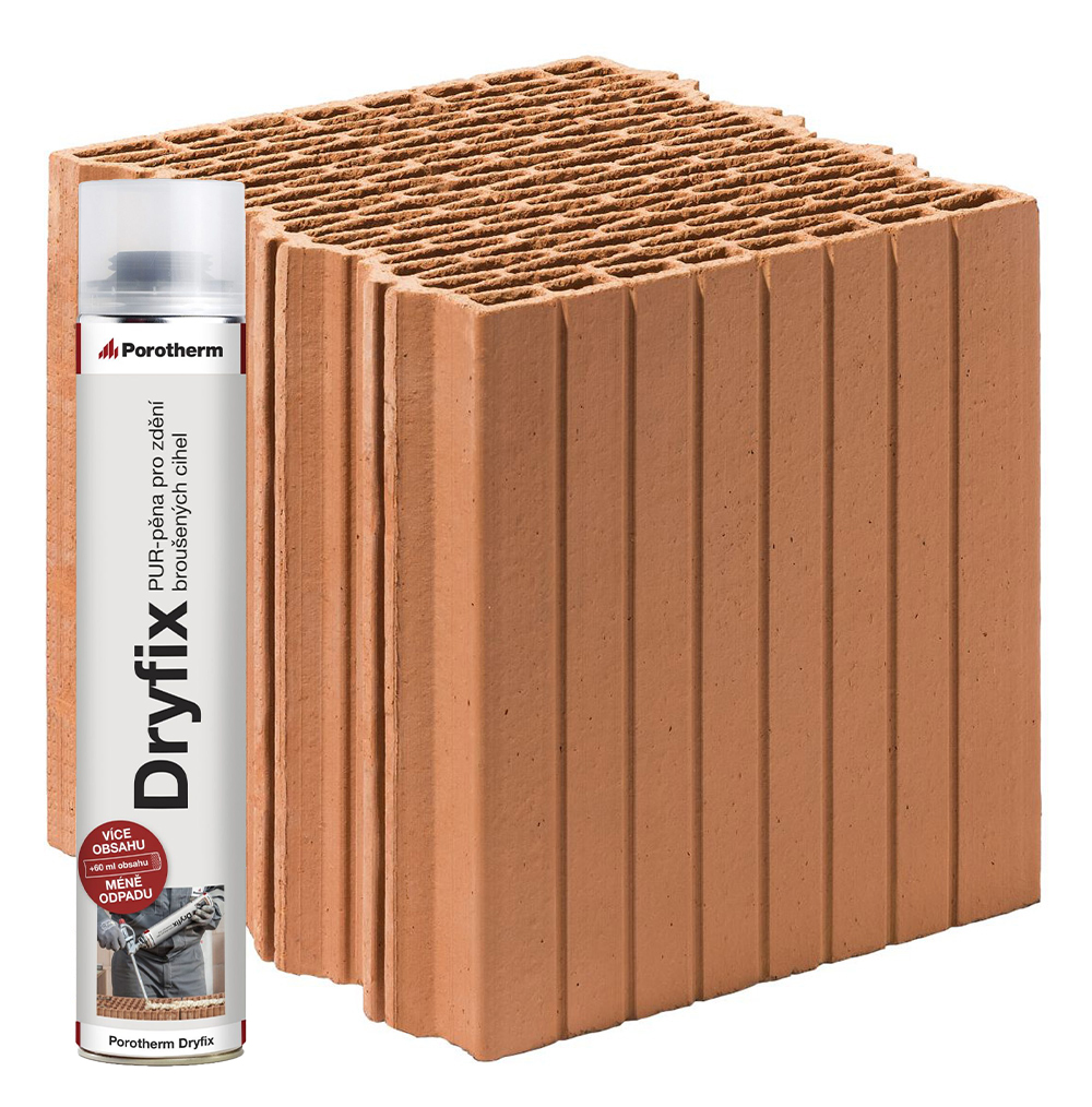 Porotherm Cihla 25 EKO+ Dryfix 248x250x249mm P10 (80)