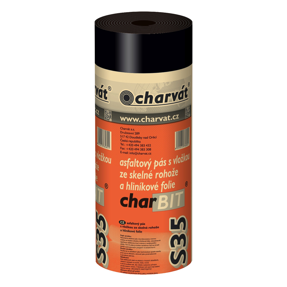 Charvát Pás asfaltový charBIT AL S35 tl.3,5mm š.0,5m [10m2]