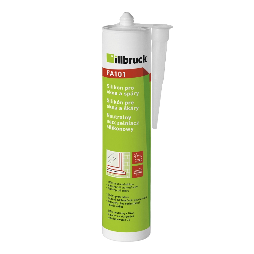 Illbruck Tmel silikonový pro okna a spáry (FA101) šedo-bílý 310ml