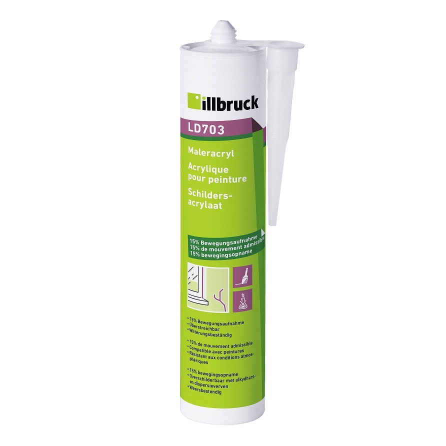 Illbruck Tmel akrylový malířský (LD703) bílý 310ml