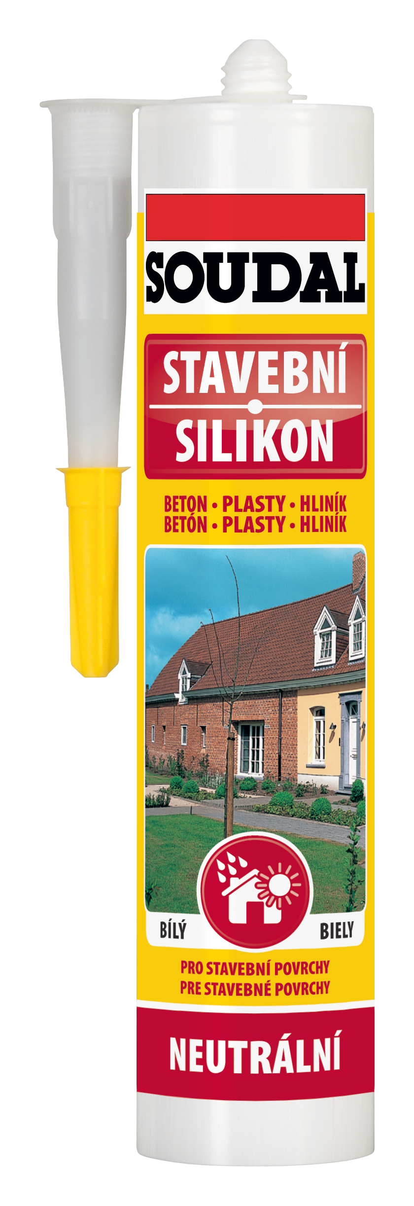 Soudal Silikon stavební bílá 300 ml