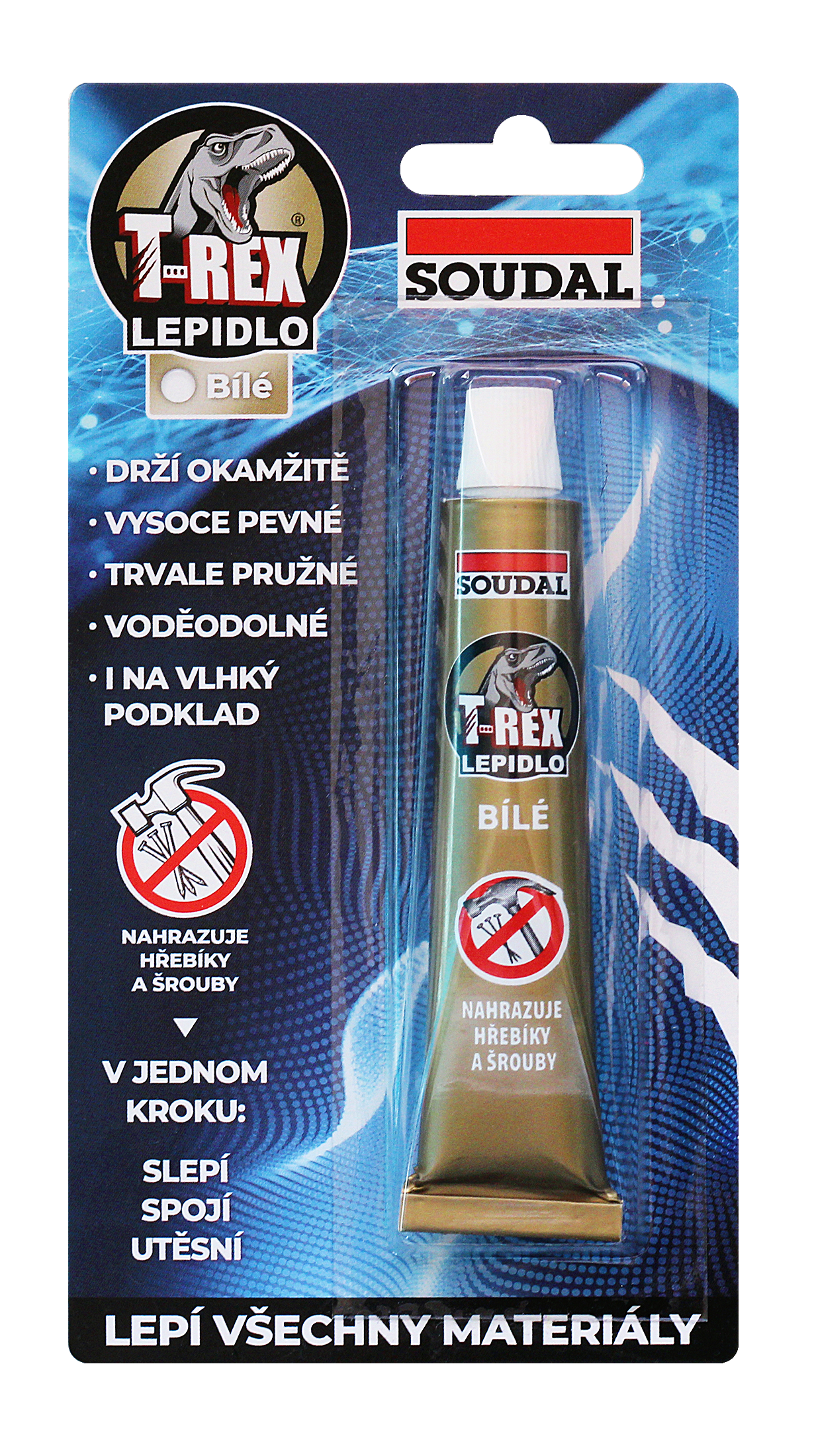 Soudal Lepidlo T-Rex bílé 25ml