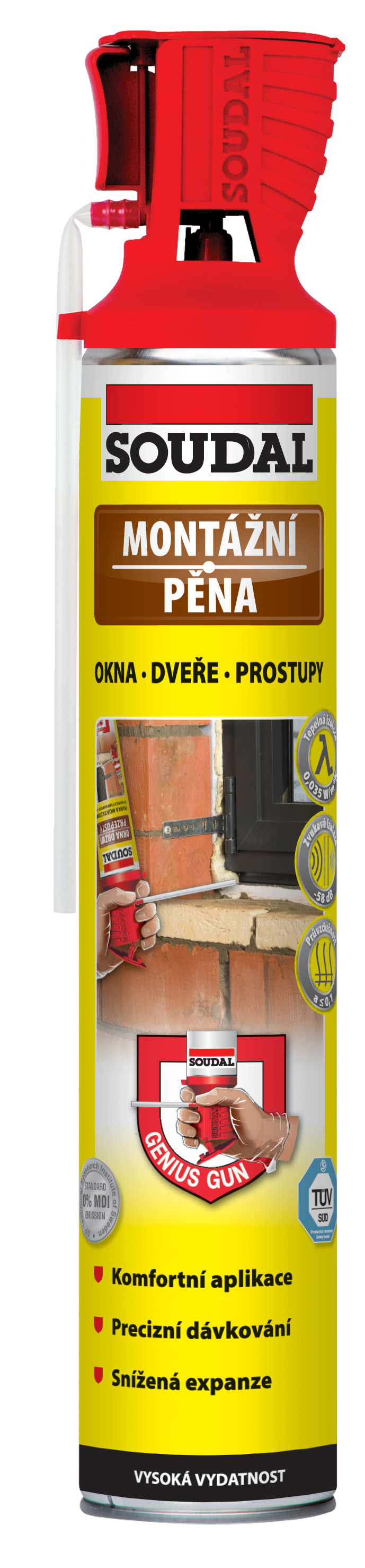 Soudal Pěna montážní trubičková GG 750 ml