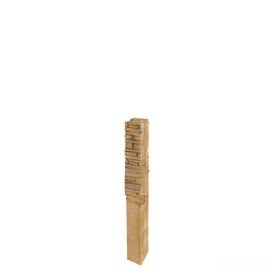 Diton Sloupek plotový Quick wall stone 120 150×150×2100 mm průběžný hnědý mix (8)