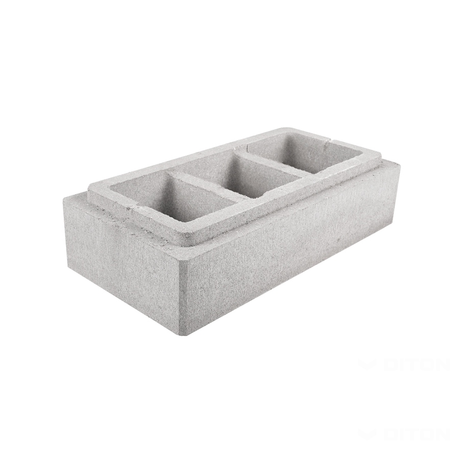 Diton Tvárnice plotová Verso 600×300×150 mm sloupková bílá (36)
