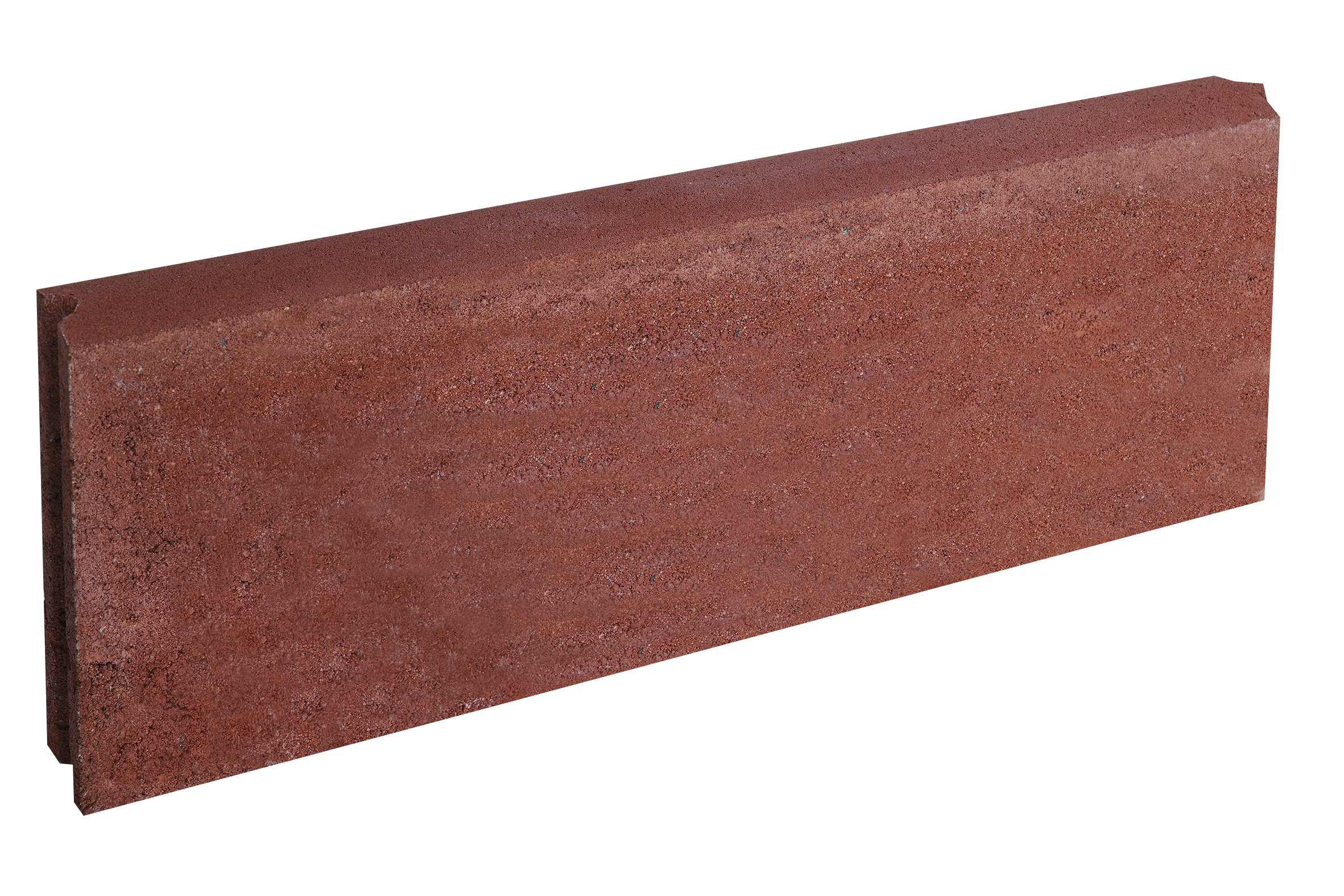 Ferobet Obrubník záhonový Presbeton 500×50×200 mm kulatý se zámkem červený (96)