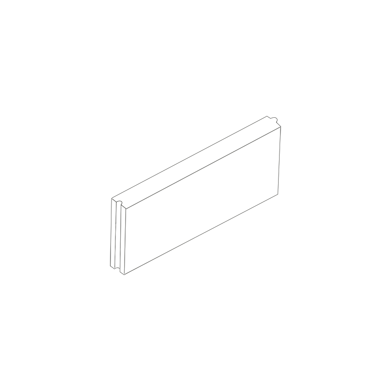 Ferobet Obrubník záhonový Presbeton 500×50×200 mm kulatý se zámkem hnědý (96)