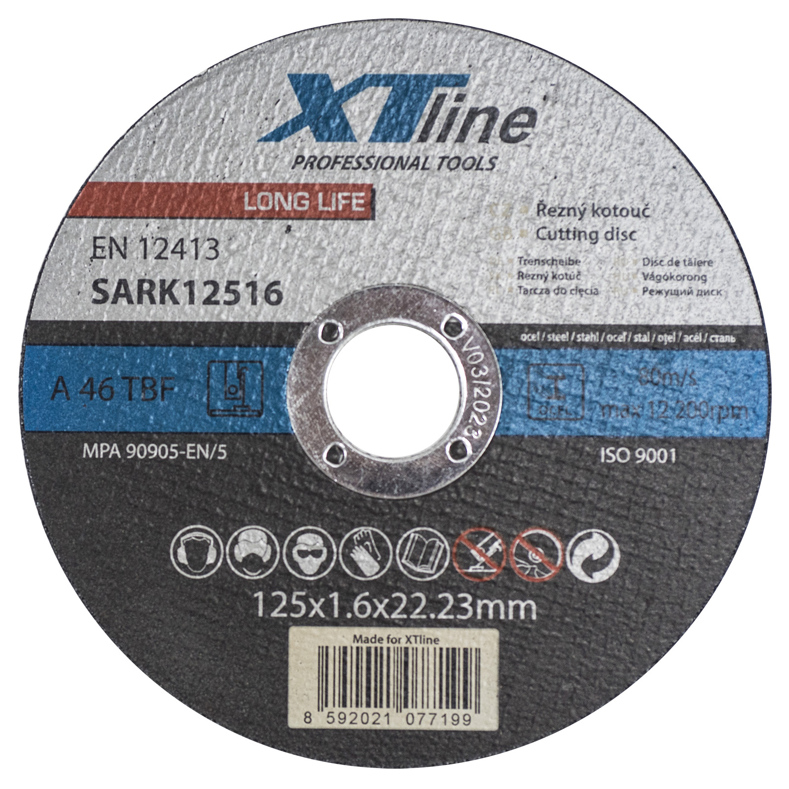 XTline Kotouč řezný na ocel | 115x1,6x22,2 mm