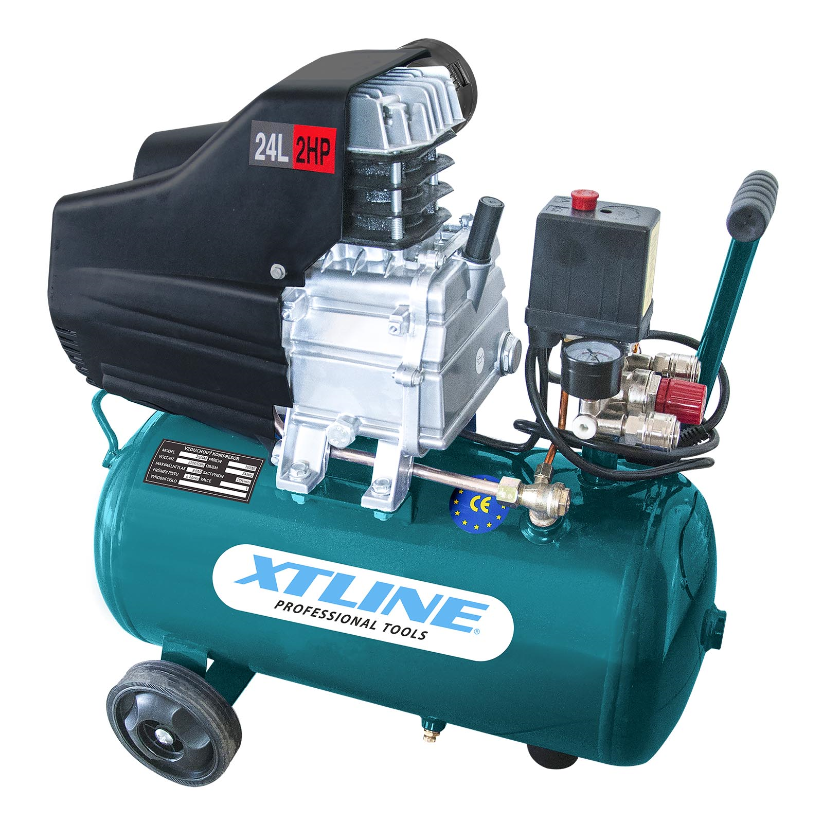 XTline Kompresor olejový 1500 W, 24 l