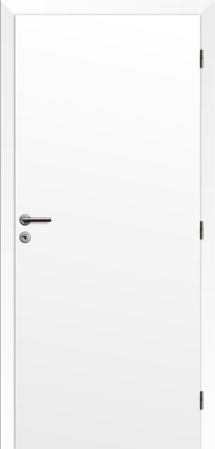 Solodoor Dveře fólie SMART plné bílá 80 P oblá hrana boční