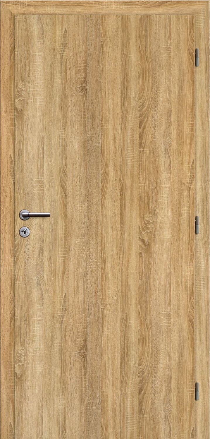 Solodoor Dveře struktur SMART plné dub sonoma 60 P oblá hrana boční