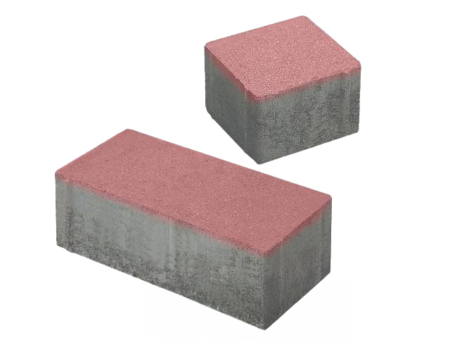 Presbeton Dlažba betonová Holland I. BF 80 mm skladba hladká červená (8,64)