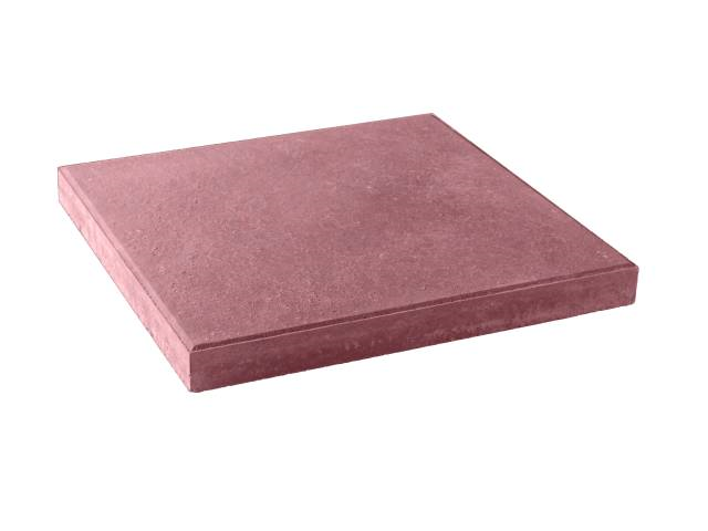 Presbeton Dlažba betonová Hladká 400×400×40 mm červená (9,12)