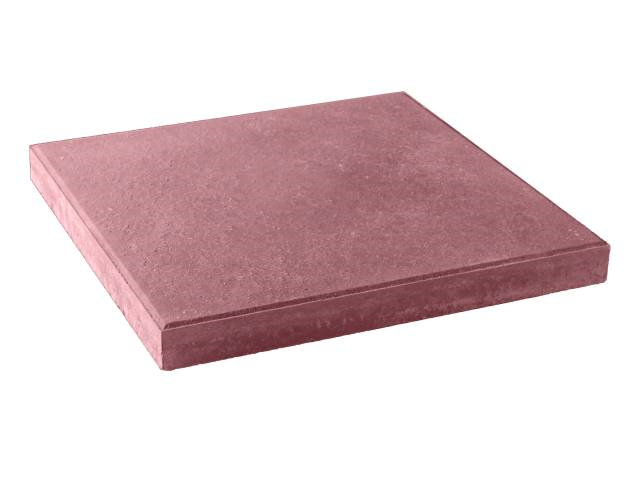 Presbeton Dlažba betonová Hladká 500×500×50 mm červená (8)