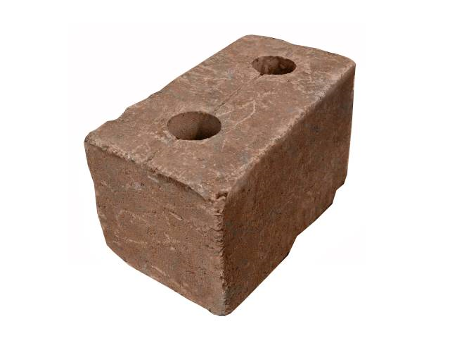 Presbeton Tvarovka plotová Crash Block HX 4/19/R 390×190×190 mm rumplovaná hnědá (60)
