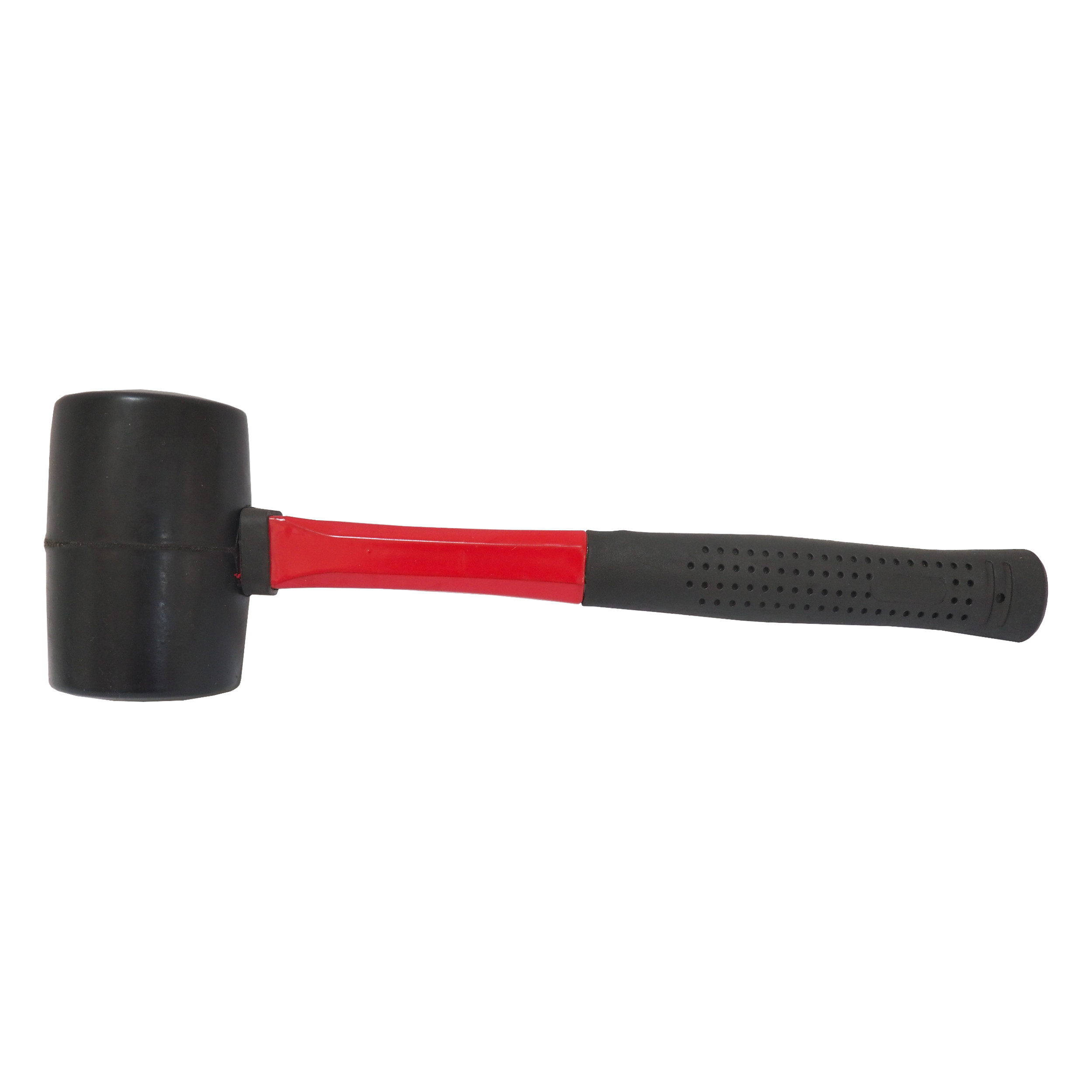 Toptrade Palice gumová, černá, se sklolaminátovou násadou, pr. 70 mm / 900 g, profi