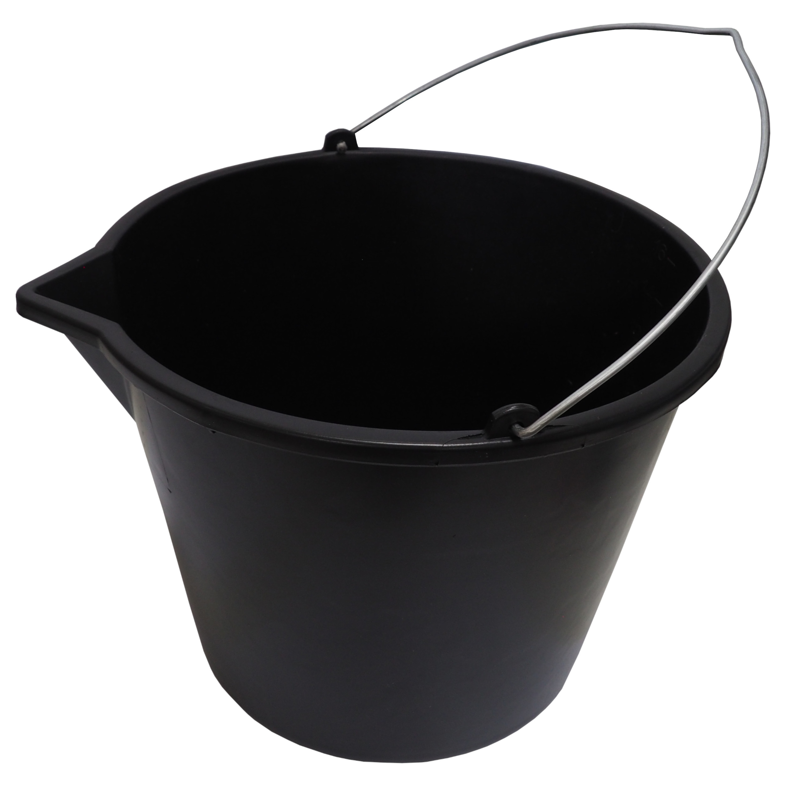 Toptrade Vědro zednické, plastové, s nálevkou, 16 l, standard