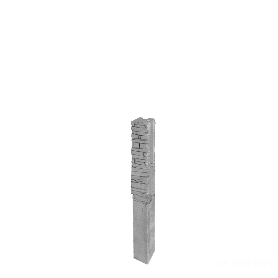 Diton Sloupek plotový Quick wall stone 120 150×150×2100 mm rohový přírodní (8)