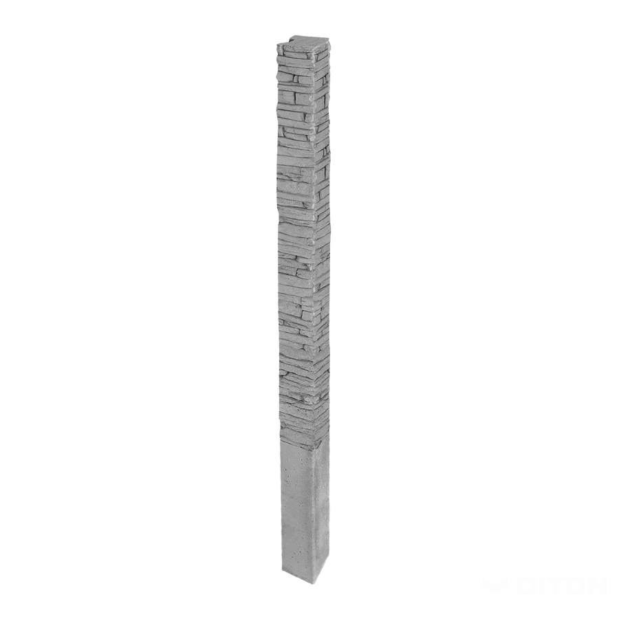 Diton Sloupek plotový Quick wall stone 240 150×150×3300 mm koncový přírodní (8)