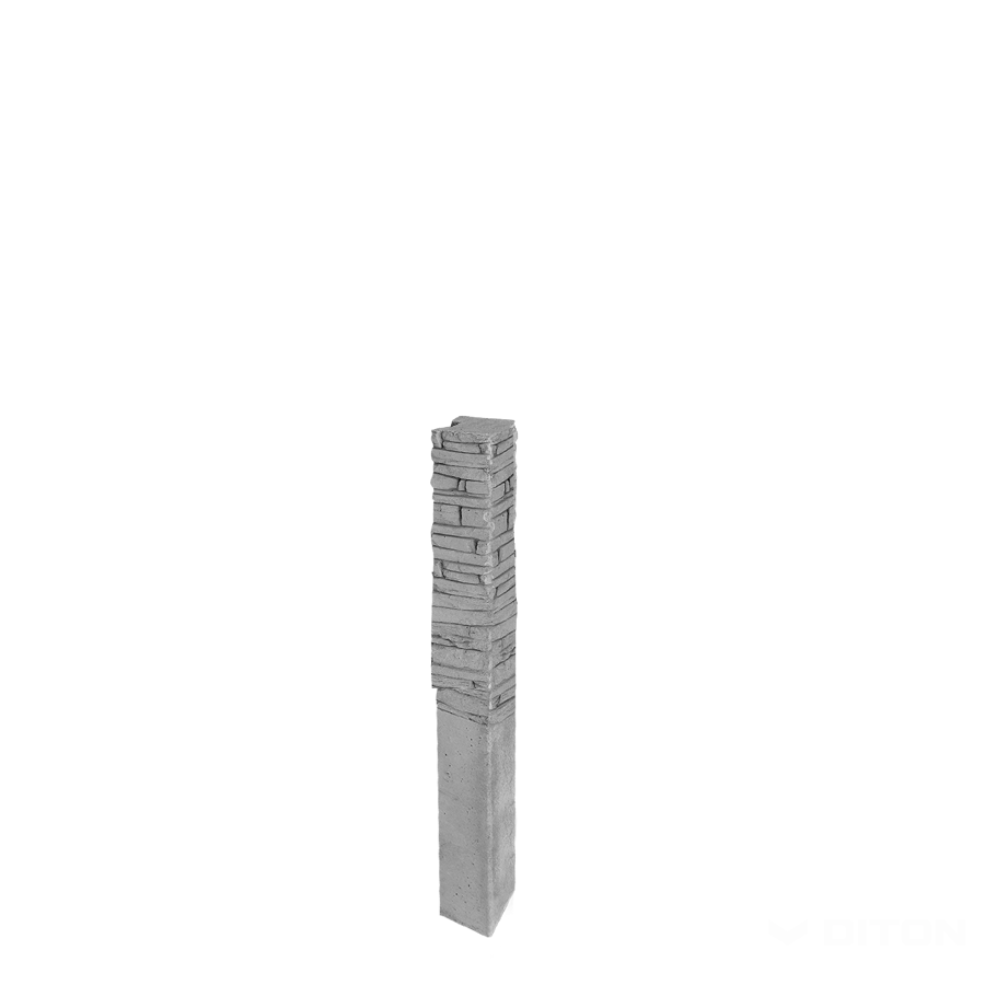 Diton Sloupek plotový Quick wall stone 120 150×150×2100 mm koncový přírodní (8)