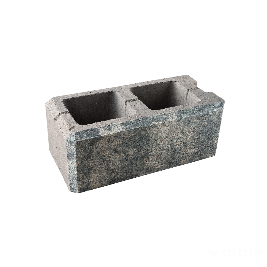 Diton Tvárnice plotová Viso 400×200×150 mm koncová melír marmo (60)