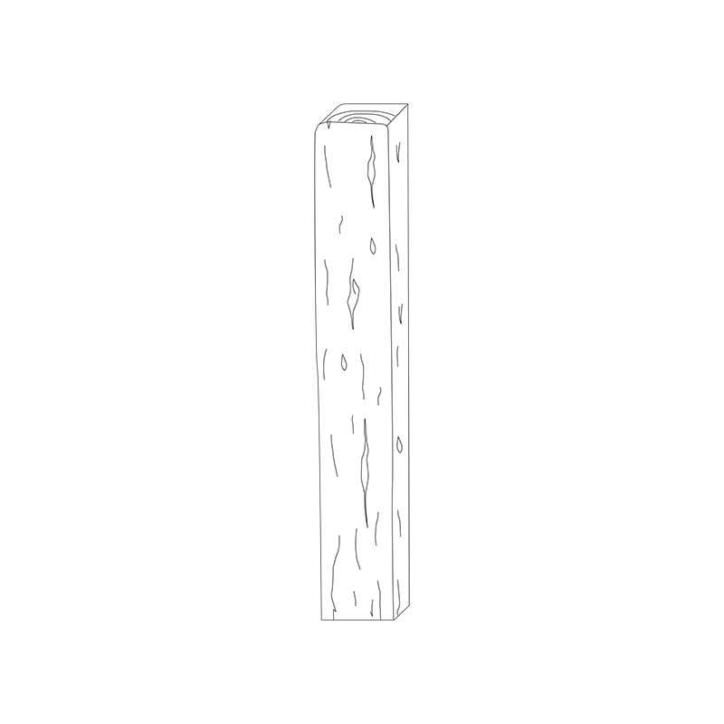 Ferobet Palisáda betonová Trám 150 1500×240×150 mm natur reliéfní staré dřevo (9)