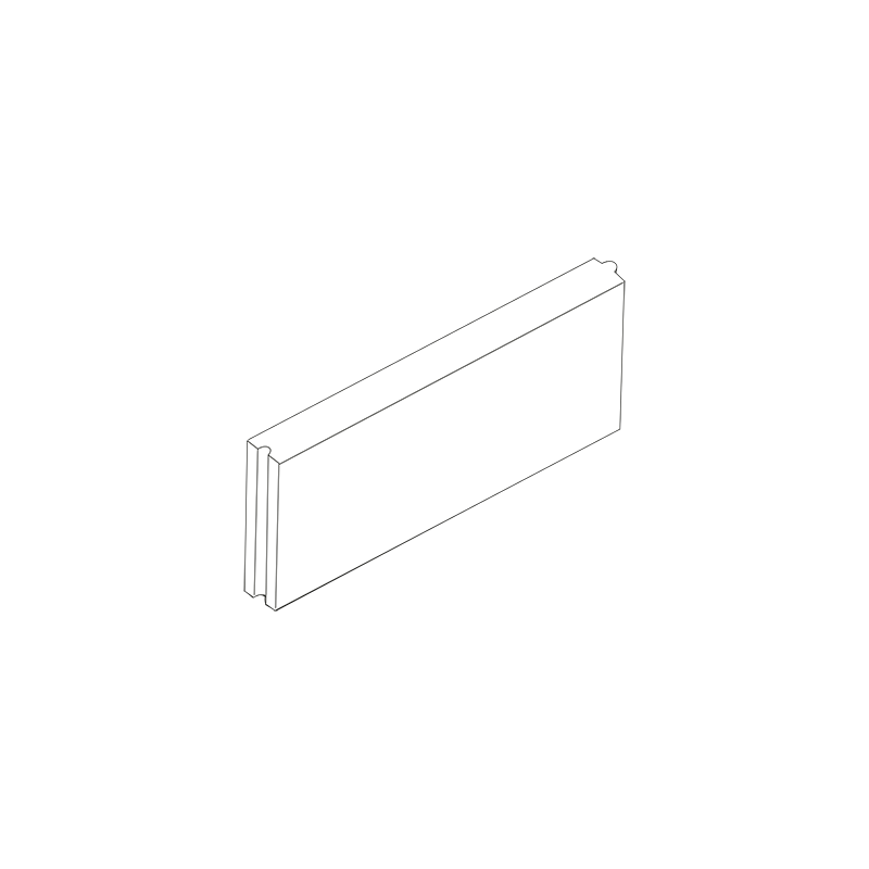 Ferobet Obrubník záhonový 500×50×200 mm rovný se zámkem hnědý (96)
