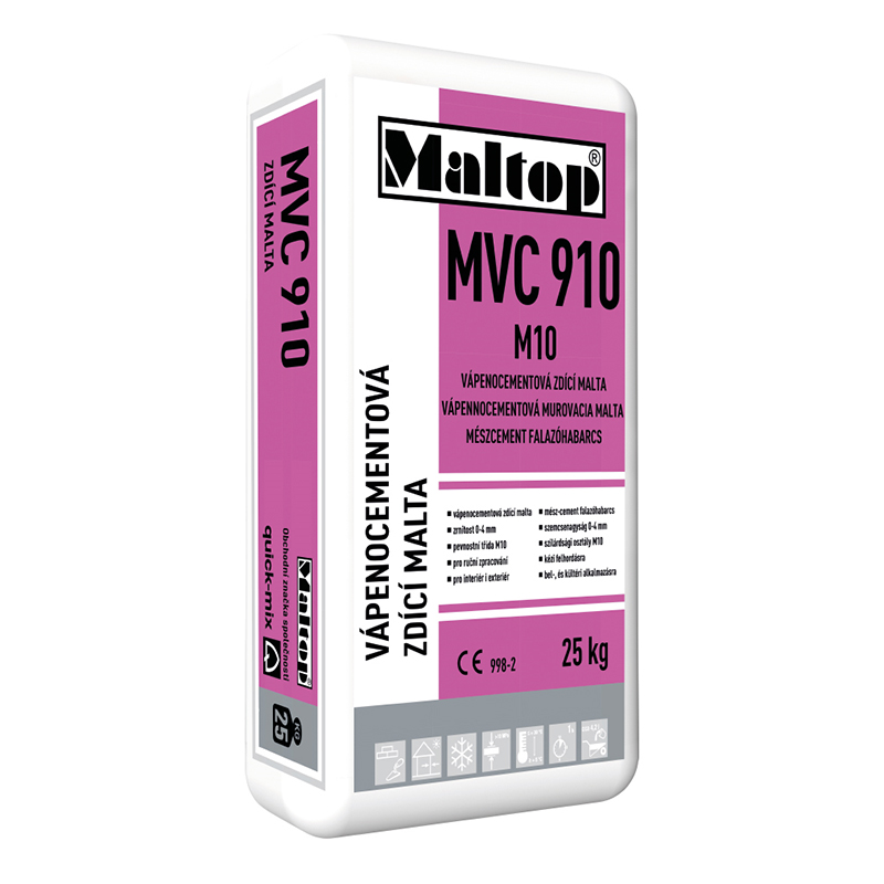 Maltop Malta zdicí vápenocementová MVC 910 M10 25 kg