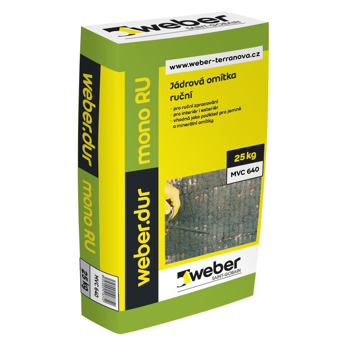 Weber Omítka jádrová weberdur mono RU 1 mm 25 kg