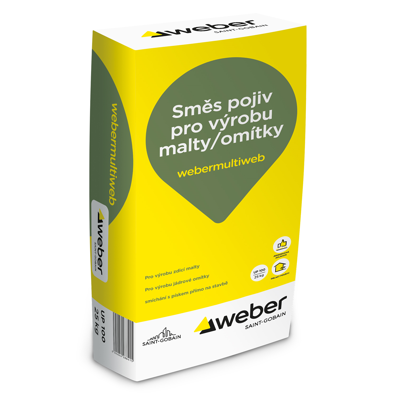 Weber Pojivo maltovinové univerzální webermultiweb 25 kg