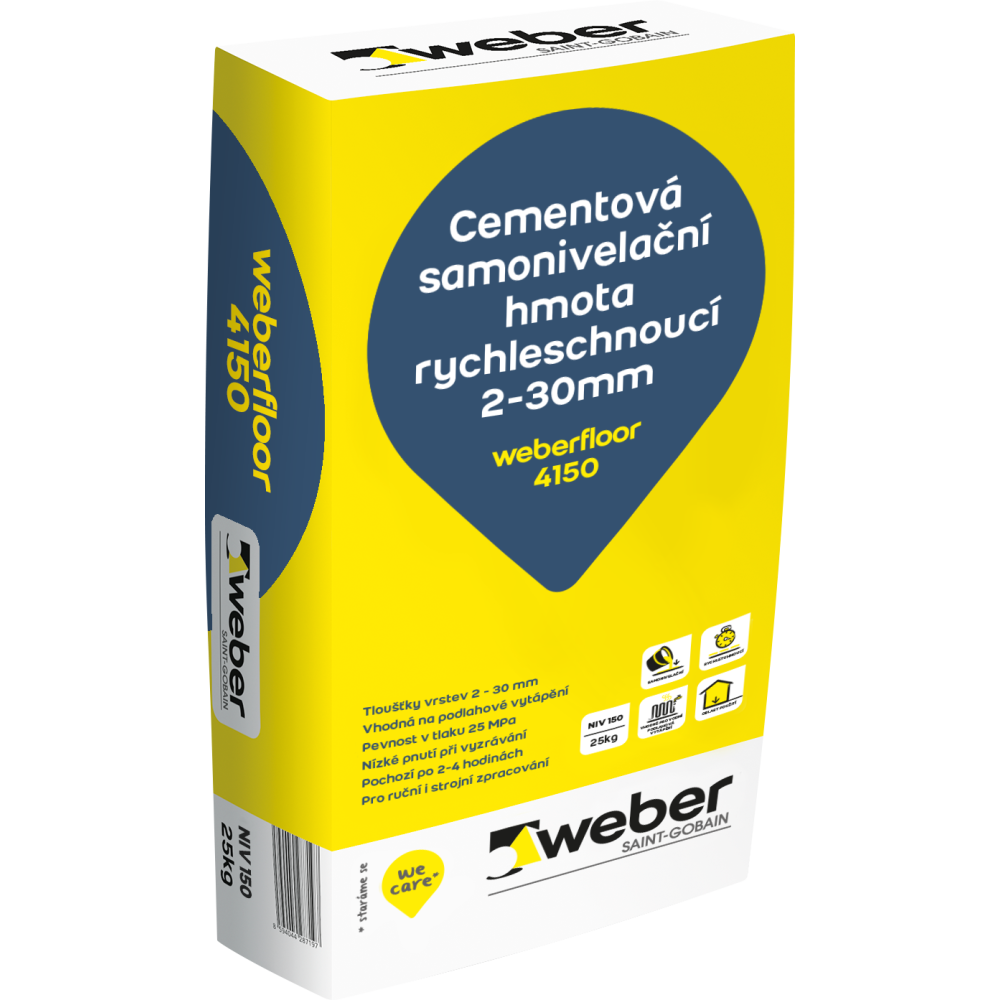 Weber Hmota samonivelační rychleschnoucí weberfloor 4150 2-30 mm 25 kg