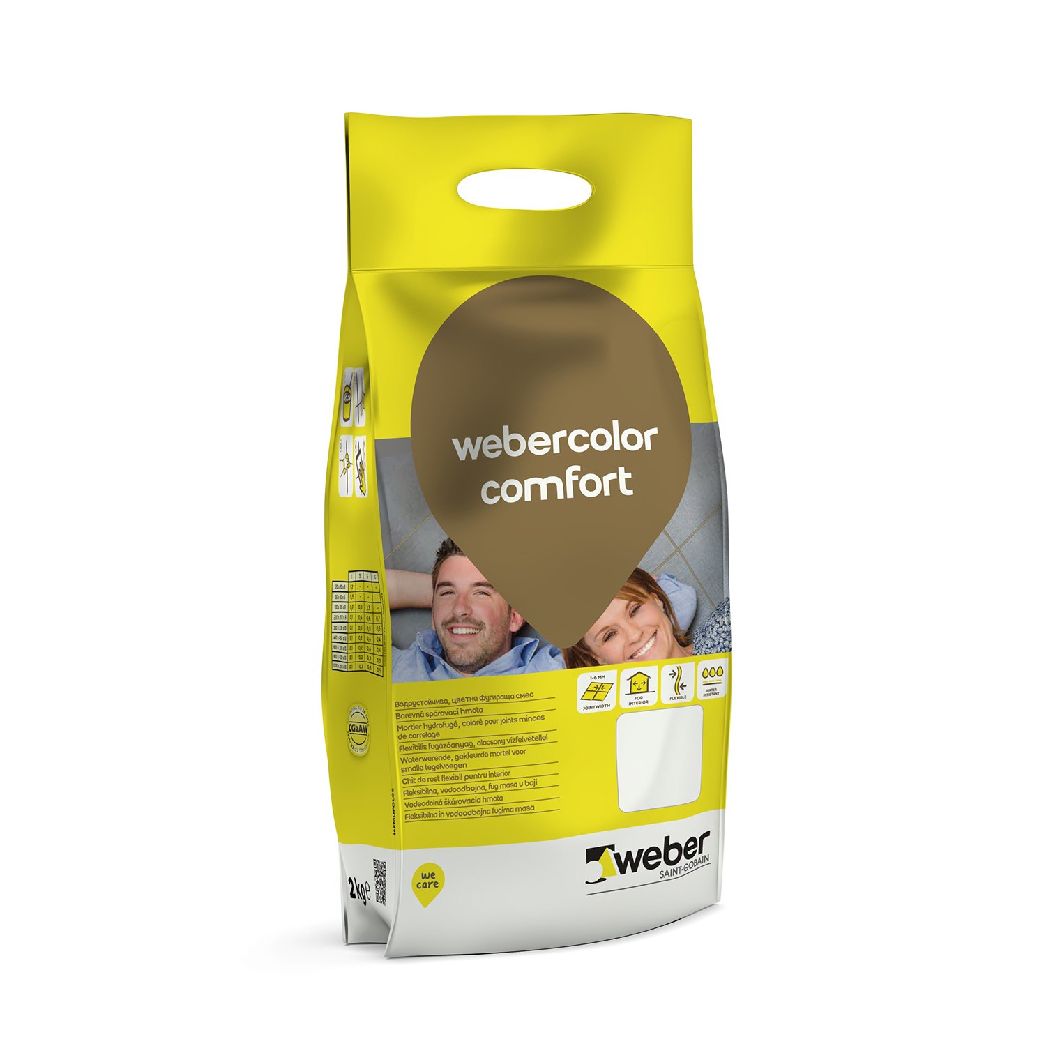 Weber Hmota spárovací webercolor comfort White - bílá 2 kg