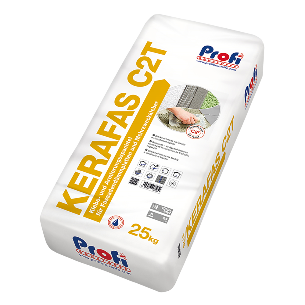 Profibaustoffe Hmota lepicí a stěrková Profi Kerafas C2T 25 kg