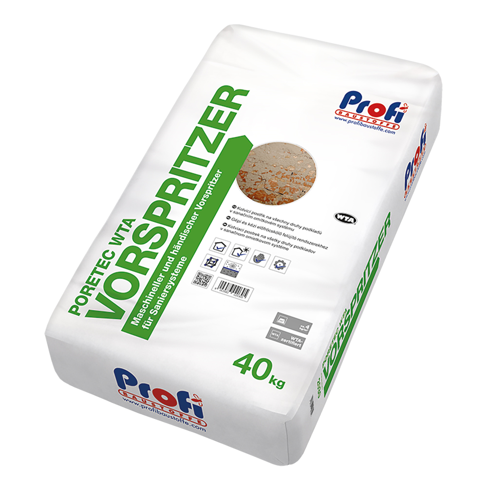 Profibaustoffe Postřik sanační Profi Poretec WTA Vorspritzer 40 kg