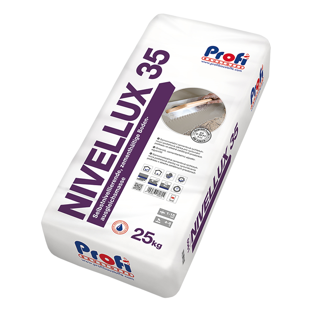 Profibaustoffe Stěrka samonivelační cementová Profi Nivellux 35 25 kg
