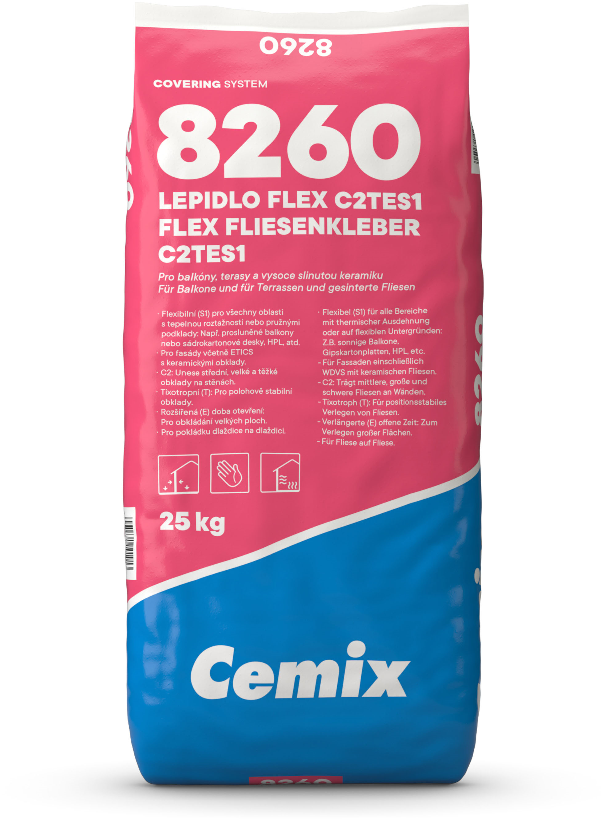 Cemix Lepidlo na obklady Flex 8260 (C2TES1) 25 kg