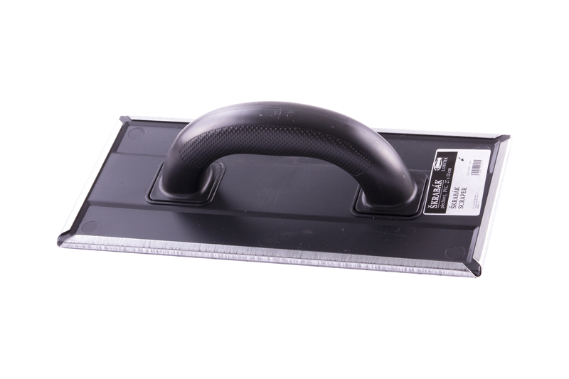 Škrabák plechový PVC 27x13