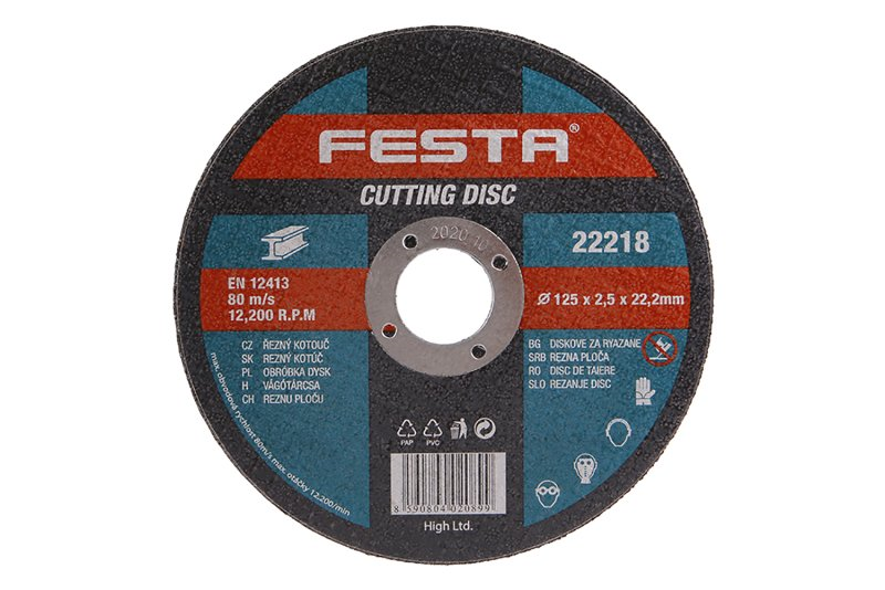 Festa Kotouč řezný na kov 125x2.5x22.2mm