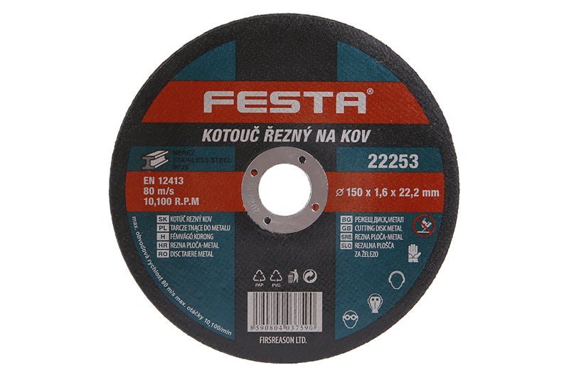 Festa Kotouč řezný na kov 150x1.6x22.2mm