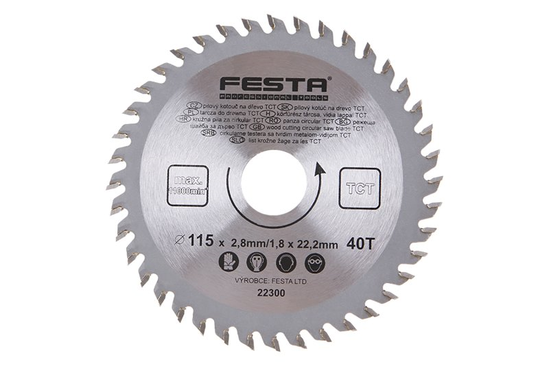Festa Kotouč pilový SK 115/2.8/22.2mm 40T