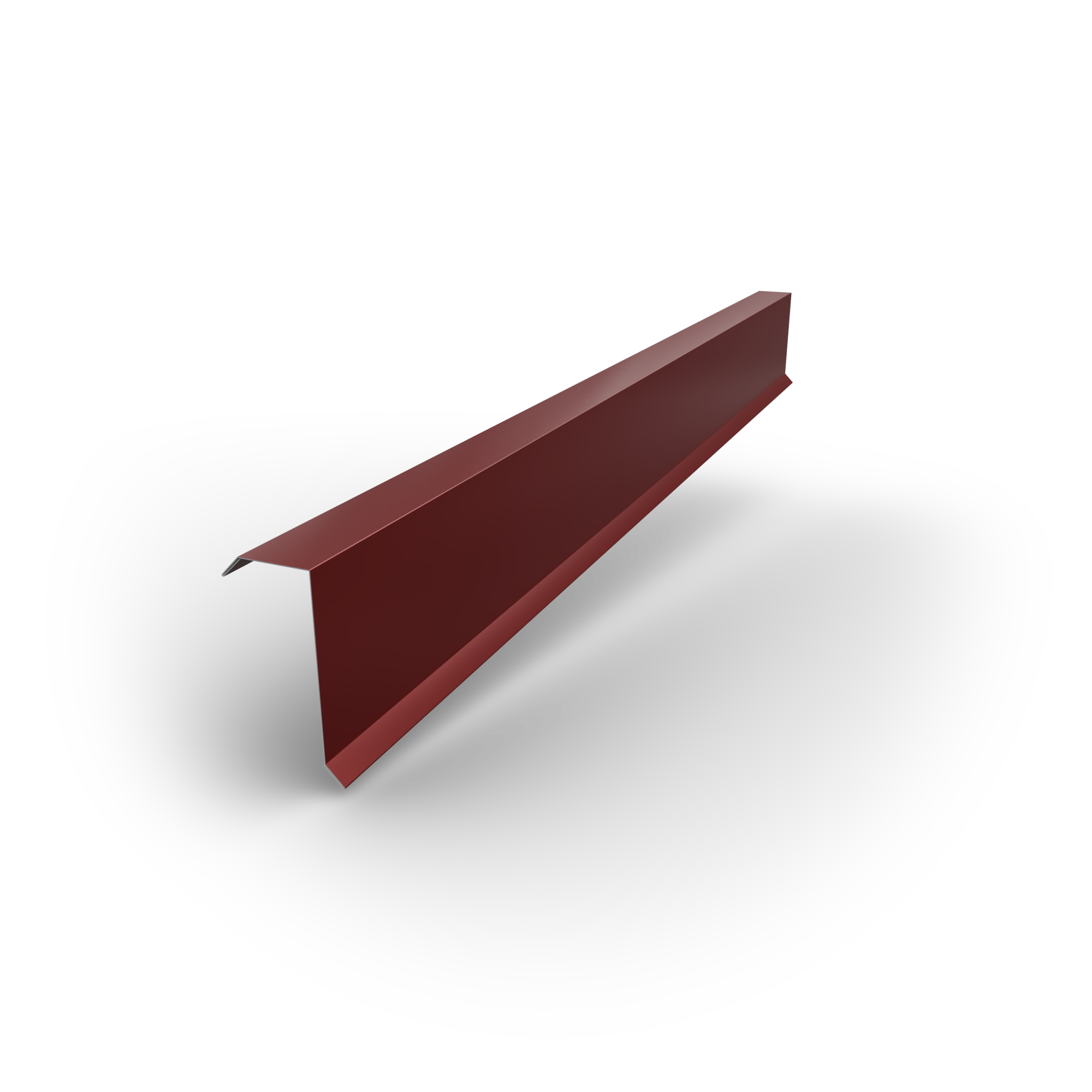 Smart cover solution Lišta závětrná Smart CS H12 2000×0,4 mm Zn 275 lak RAL 3011 červená
