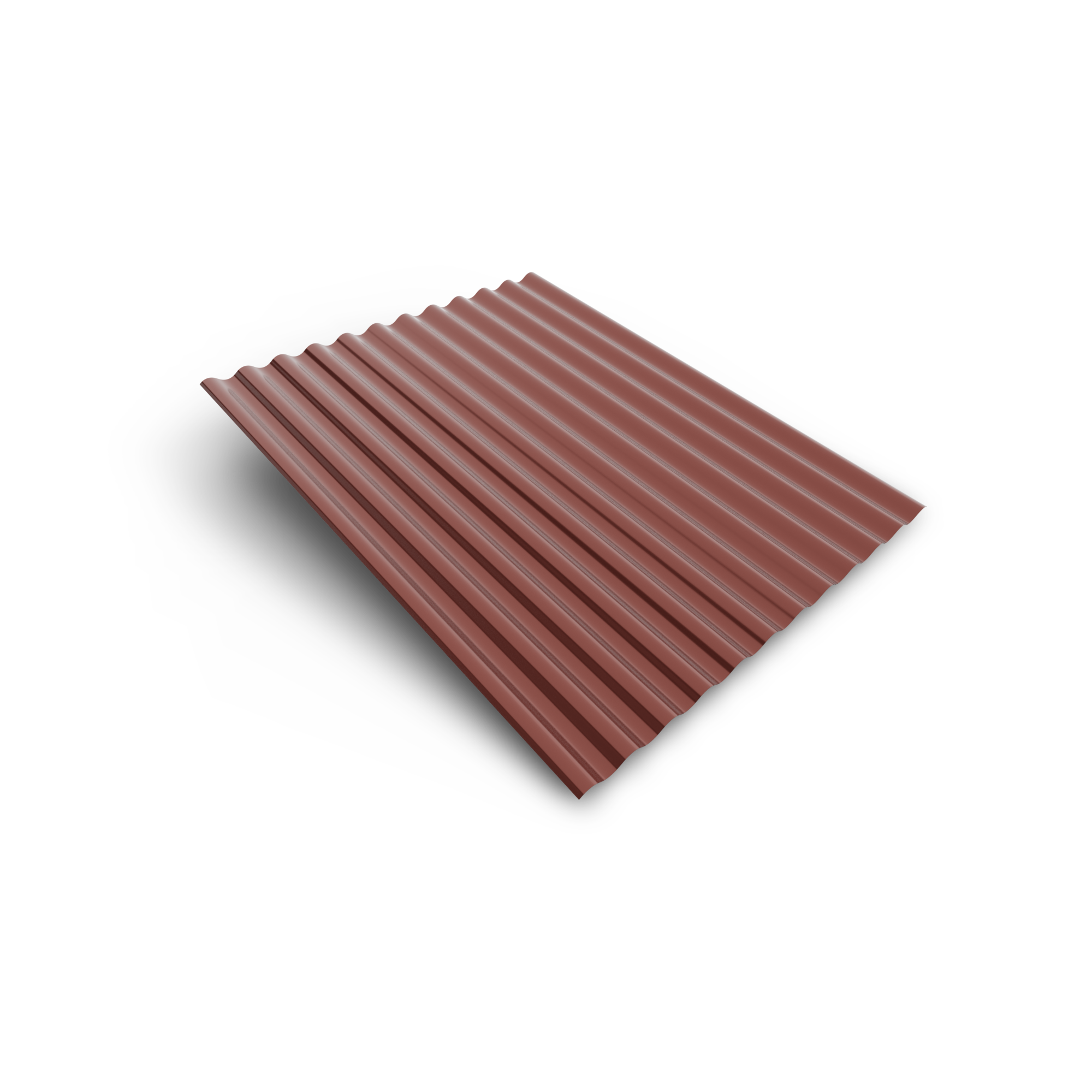 Smart cover solution Plech vlnitý Smart CS S18 883×1500×0,4 mm Zn 275 RAL 3009 terakota